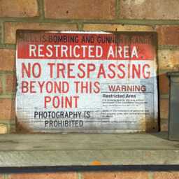 Area 51 Metal Sign Real Rust, Vintage Style Mancave Wall Art - thumbnail 4