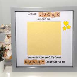 Nanny Scrabble Art Frame Photo - Handmade Mothers Day Birthday - thumbnail 3