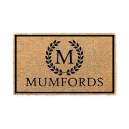 Personalized Last Name Welcome Mat, Coir Doormat For Housewarming, Custom Family Gift - thumbnail 3