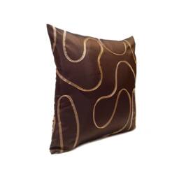 Dark Chocolate Brown Pillow, Throw Pillow Cover, Decorative Cushion Pillowcase, Accent Toss Silk - thumbnail 2