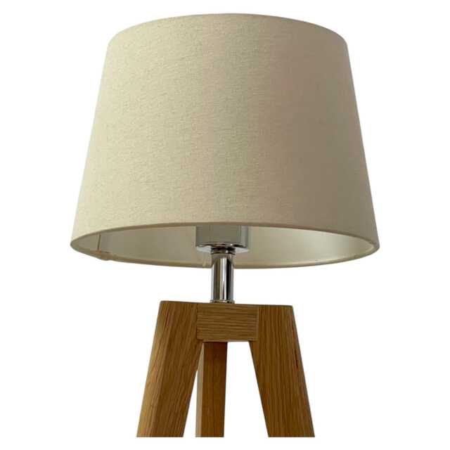 Vintage Cream Linen Blend Tapered Empire Lampshade - image 1