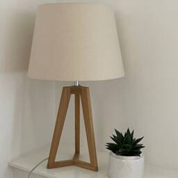 Vintage Cream Linen Blend Tapered Empire Lampshade - thumbnail 3