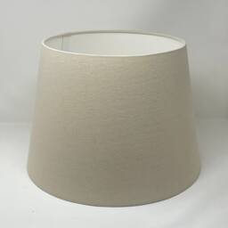 Vintage Cream Linen Blend Tapered Empire Lampshade - thumbnail 2