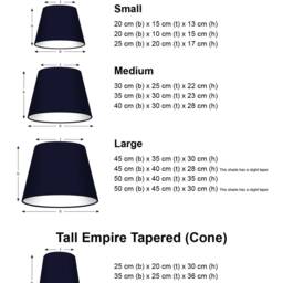 Vintage Cream Linen Blend Tapered Empire Lampshade - thumbnail 4