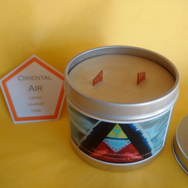 Lemon, Lavender & Clove Oriental Air Organic Aromatherapy Candle - image 1
