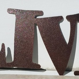 Metal Live Sign - Letters Wall Art Laugh Love Outdoor Decor Home Word Quote Set - thumbnail 2