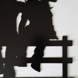 Metal Wall Art. Cowboy. Cowgirl. Welcome Sign. Cowboy Home Decor. Black Cowgirl - thumbnail 3