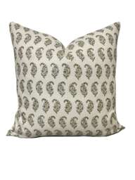 Lee Jofa Indienne Paisley Ivy Cushion Cover Pillow Double Sided - thumbnail 1