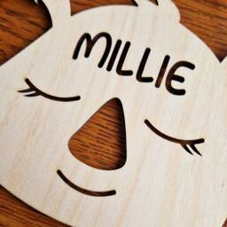 Personalised Koala Sign, Wooden, Hanging Children's Bedroom Decor, Nursery, Wall, Door, Custom Kids Name Plaque, Baby Gift, Birthday - thumbnail 3