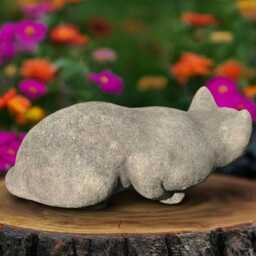 Unique Kitty Statue Concrete Kitten Figure Cement Animal Decoration Handmade Cat Ornament Garden & Home Sculpture Cat Lover Gift Yard Art - thumbnail 3
