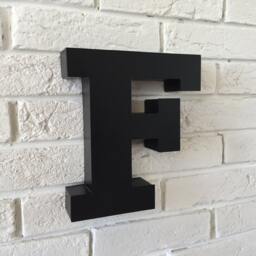 Finished Metal Letters Wall Decor Large Industrial - thumbnail 2