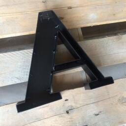 Finished Metal Letters Wall Decor Large Industrial - thumbnail 4