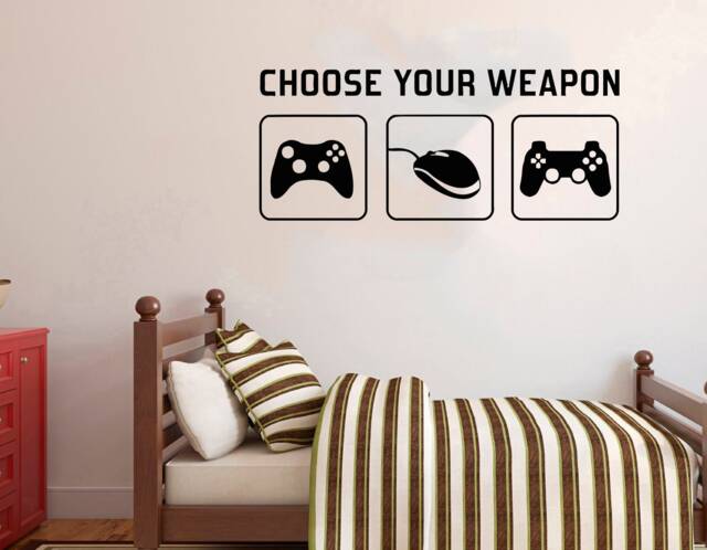 Video Game Controller Wall Decal Gamer Room Decor 2921 - image 1