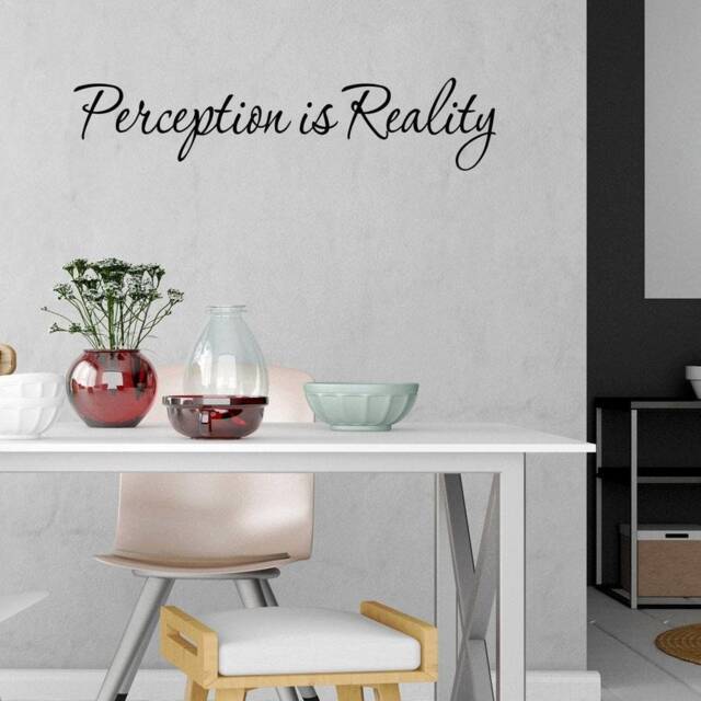 Vwaq Perception Is Reality Vinyl Wall Decals Quotes Home Art Decor & Sayings - image 1