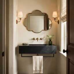 Cloud Shape Brass Mirror - Modern Decorative Wall Mirrors - thumbnail 2