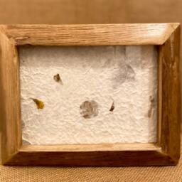 Reclaimed Teak Photo Frame Hand Carved Rustic Decor, Fair Trade 6x8 - thumbnail 3