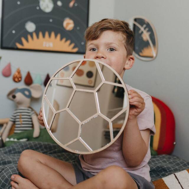 Football Shatterproof Mirror - Perfect Gift For Bedroom & Nursery Sport - image 1