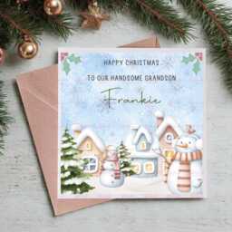 Personalised Kids Christmas Decoration - Grandson Gift Custom Bauble For Boys & Girls Stocking Filler Eve Box - thumbnail 2