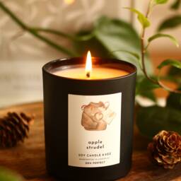Apple Strudel Soy Candle Vegan Natural Cinnamon Foodie Apple Pie Autumn Decor Farmhouse - thumbnail 3