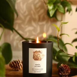 Apple Strudel Soy Candle Vegan Natural Cinnamon Foodie Apple Pie Autumn Decor Farmhouse - thumbnail 2