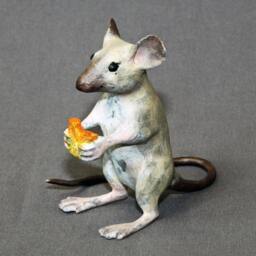 Bronze Mouse Figurine Statue Sculpture Mice Art Limited Edition Signed Numbered - thumbnail 2