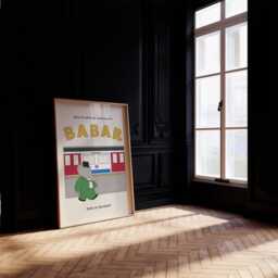 Babar The Elephant London Underground Print, Babar, Nursery Kids Bedroom, Girl, Boy, Playroom Wall Art, Unframed, A1/A2/A3/A4/A5 - thumbnail 3
