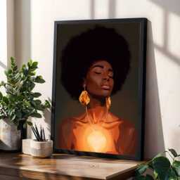 Afrocentric Black Art Print Radiant Soul Energy Portraits - Poster Only - thumbnail 2