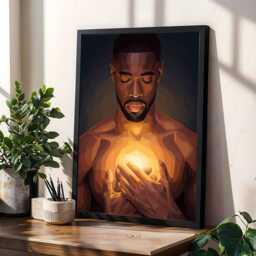 Afrocentric Black Art Print Radiant Soul Energy Portraits - Poster Only - thumbnail 3