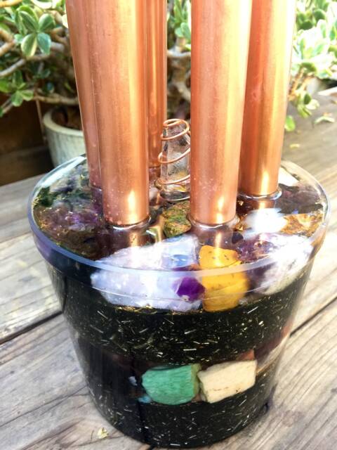 Six Shooter Orgone Cloud Buster - Crystal Energy Harmonizer - Double Window - image 1