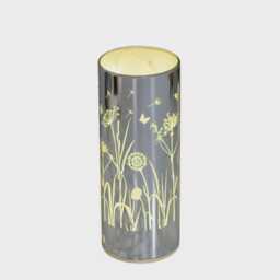 Glass Flower Design Tube With Led Lights - Gift Home Light Present - thumbnail 3