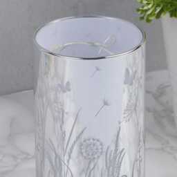 Glass Flower Design Tube With Led Lights - Gift Home Light Present - thumbnail 4
