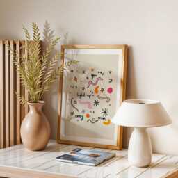You Light Up Every Room Art Print, Abstract Illustrated Quote - thumbnail 2