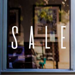 Sale Shop Window Sticker Retail Display Graphics Vinyl Decal - thumbnail 1