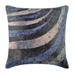 "Designer Charcoal Gray Bed Pillow Case 24""x24""/26""x26" - thumbnail 2