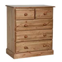 Chest Of Drawers - 2 Over 3 Solid Pine By Realwoods