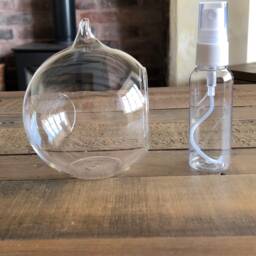 "Diy Terrarium Air Plant Kit, Glass With A Stand. " - thumbnail 4