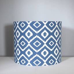Blue Peacock Feather Lampshade, Handmade For Ceiling Or Lamp Base, 20cm To 50cm Diameters - thumbnail 4