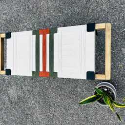 Hand-Woven Entryway Bench Mcm Style End Of Bed & Mudroom Seating - Custom-Made, Multiple Sizes - thumbnail 4