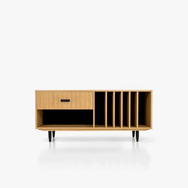 Mid-Century Sideboard, Dresser, Commode, Credenza Made Of Oak Vaneer - Livlo D-S12 - image 1