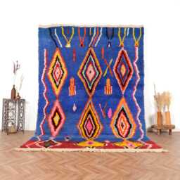 Moroccan Rug, Berber Handwoven Boujaad Rug 6x9 Rug Colorful Boho - thumbnail 1