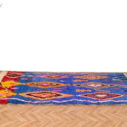 Moroccan Rug, Berber Handwoven Boujaad Rug 6x9 Rug Colorful Boho - thumbnail 2