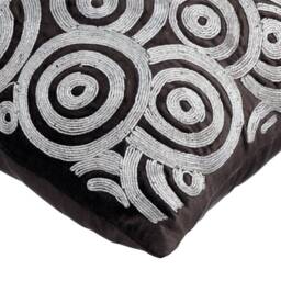 "Velvet Charcoal Gray Pillow Cover 16""x16" - thumbnail 2