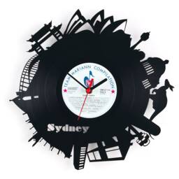 Wall Clock - Vinyl Record Reuse Original Design Recycling Sustainable Wall Decoration- Sydney