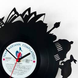 Wall Clock - Vinyl Record Reuse Original Design Recycling Sustainable Wall Decoration- Sydney - thumbnail 3