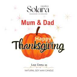 Happy Thanksgiving Scented Candle Led Gift Set, Thank You Present For Dad Mum Friend Neighbour, Keepsake - thumbnail 2