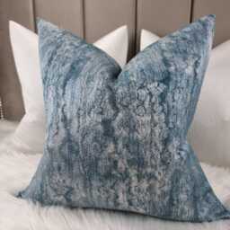 Marble Effect Kingfisher Minerals Cushion Cover, Sofa Bed Pillow Cover Neutral Decor Colourway - thumbnail 3