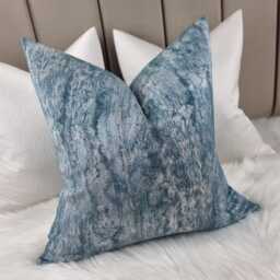Marble Effect Kingfisher Minerals Cushion Cover, Sofa Bed Pillow Cover Neutral Decor Colourway - thumbnail 2