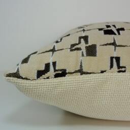 Retro Mid-Century Throw Pillow Cover Brown Tan Starburst, 20x20 - thumbnail 2