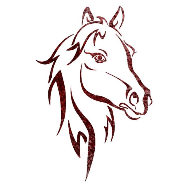 Horse Head Animal Wall Stencils For Wall Art Decor Reusable Template - image 1