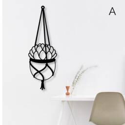Wooden Flowers - 3D Wall Decoration Flower Pots Kitchen Bedroom Picture Above Bed Hallway Bathroom Modern Mother's Day - thumbnail 2